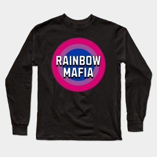 Rainbow Mafia Bi Pride Flag Long Sleeve T-Shirt